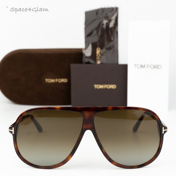Tom Ford Women Sunglasses Havana Brown Gradient Pilot FT0998/S 56P NEW AUTHENTIC main image 4